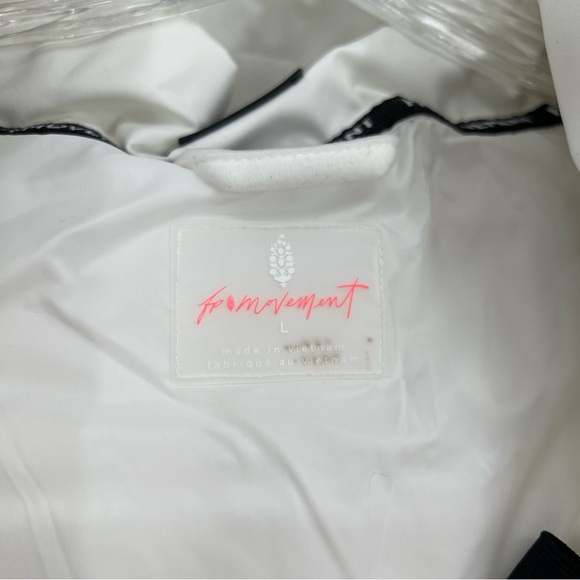 Free People All Prepped White Quilted Long Winter Ski Snowboarding Coat L NWT - Picture 7 of 13